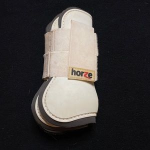 White Horze Front Plastic Horse Boots